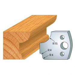 Leman Jeu de 2 fers profilés acier Ht.40 mm N°043 Leman Kobleo