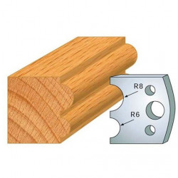 Leman Jeu de 2 fers profilés acier Ht.40 mm N°051 Leman Kobleo