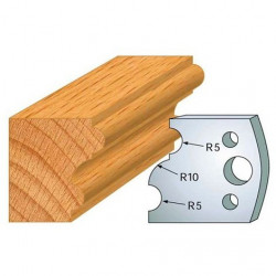 Leman Jeu de 2 fers profilés acier Ht.40 mm N°052 Leman Kobleo