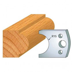 Leman Jeu de 2 fers profilés acier Ht.40 mm N°066 Leman Kobleo