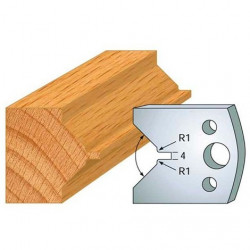 Leman Jeu de 2 fers profilés acier Ht.40 mm N°072 Leman Kobleo