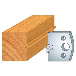 Leman Jeu de 2 fers profilés acier Ht.40 mm N°074 Leman Kobleo