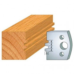 Leman Jeu de 2 fers profilés acier Ht.40 mm N°075 Leman Kobleo
