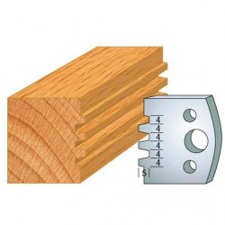 Leman Jeu de 2 fers profilés acier Ht.40 mm N°076 Leman Kobleo