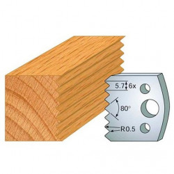 Leman Jeu de 2 fers profilés acier Ht.40 mm N°077 Leman Kobleo