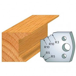 Leman Jeu de 2 fers profilés acier Ht.40 mm N°079 Leman Kobleo