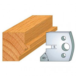 Leman Jeu de 2 fers profilés acier Ht.40 mm N°083 Leman Kobleo