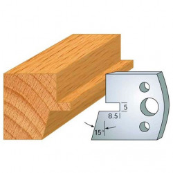 Leman Jeu de 2 fers profilés acier Ht.40 mm N°085 Leman Kobleo