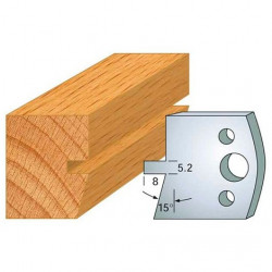 Leman Jeu de 2 fers profilés acier Ht.40 mm N°086 Leman Kobleo