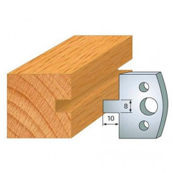 Leman Jeu de 2 fers profilés acier Ht.40 mm N°094 Leman Kobleo