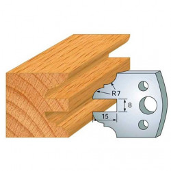 Leman Jeu de 2 fers profilés acier Ht.40 mm N°099 Leman Kobleo