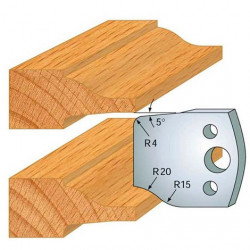 Leman Jeu de 2 fers profilés acier Ht.40 mm N°100 Leman Kobleo