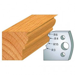 Leman Jeu de 2 fers profilés acier Ht.40 mm N°101 Leman Kobleo