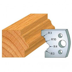 Leman Jeu de 2 fers profilés acier Ht.40 mm N°102 Leman Kobleo
