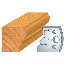 Leman Jeu de 2 fers profilés acier Ht.40 mm N°105 Leman Kobleo