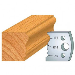 Leman Jeu de 2 fers profilés acier Ht.40 mm N°106 Leman Kobleo