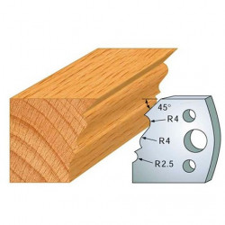 Leman Jeu de 2 fers profilés acier Ht.40 mm N°107 Leman Kobleo