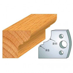 Leman Jeu de 2 fers profilés acier Ht.40 mm N°112 Leman Kobleo