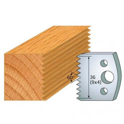 Leman Jeu de 2 fers profilés acier Ht.40 mm N°117 Leman Kobleo