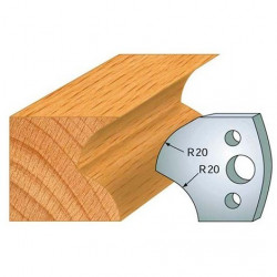Leman Jeu de 2 fers profilés acier Ht.40 mm N°120 Leman Kobleo