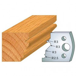 Leman Jeu de 2 fers profilés acier Ht.40 mm N°122 Leman Kobleo