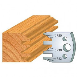 Leman Jeu de 2 fers profilés acier Ht.40 mm N°124 Leman Kobleo