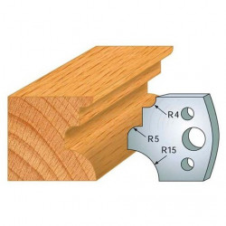 Leman Jeu de 2 fers profilés acier Ht.40 mm N°129 Leman Kobleo