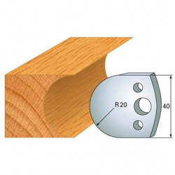 Leman Jeu de 2 fers profilés acier Ht.40 mm N°131 Leman Kobleo