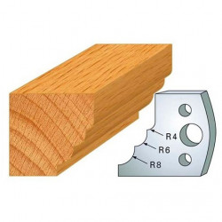 Leman Jeu de 2 fers profilés acier Ht.40 mm N°132 Leman Kobleo