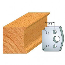 Leman Jeu de 2 fers profilés acier Ht.40 mm N°172 Leman Kobleo
