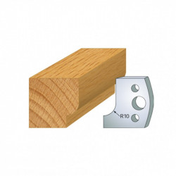 Leman Jeu de 2 contre-fers profilés Ht.40 mm N°013 Leman Kobleo