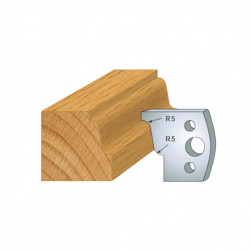 Leman Jeu de 2 contre-fers profilés Ht.40 mm N°031 Leman Kobleo