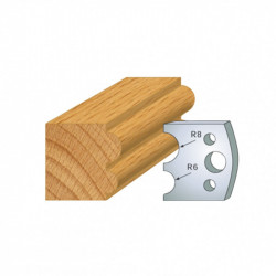 Leman Jeu de 2 contre-fers profilés Ht.40 mm N°051 Leman Kobleo