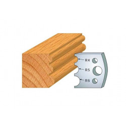 Leman Jeu de 2 contre-fers profilés Ht.40 mm N°090 Leman Kobleo