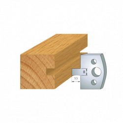 Leman Jeu de 2 contre-fers profilés Ht.40 mm N°094 Leman Kobleo