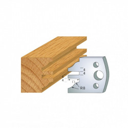 Leman Jeu de 2 contre-fers profilés Ht.40 mm N°097 Leman Kobleo