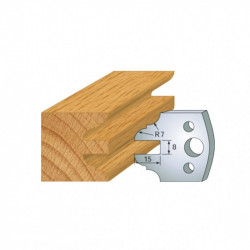 Leman Jeu de 2 contre-fers profilés Ht.40 mm N°099 Leman Kobleo