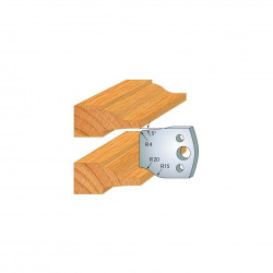 Leman Jeu de 2 contre-fers profilés Ht.40 mm N°100 Leman Kobleo