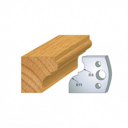 Leman Jeu de 2 contre-fers profilés Ht.40 mm N°111 Leman Kobleo