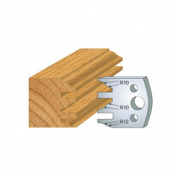 Leman Jeu de 2 contre-fers profilés Ht.40 mm N°124 Leman Kobleo