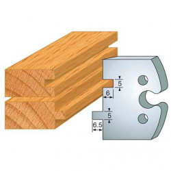 Leman Jeu de 2 fers profilés acier Ht.50 mm N°201 Leman Kobleo