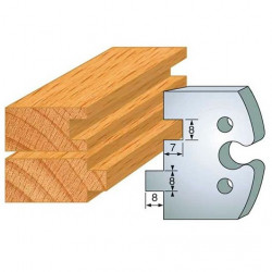 Leman Jeu de 2 fers profilés acier Ht.50 mm N°202 Leman Kobleo