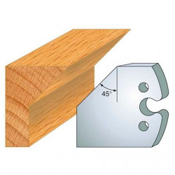 Leman Jeu de 2 fers profilés acier Ht.50 mm N°205 Leman Kobleo