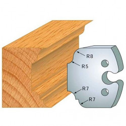 Leman Jeu de 2 fers profilés acier Ht.50 mm N°207 Leman Kobleo