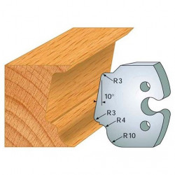 Leman Jeu de 2 fers profilés acier Ht.50 mm N°208 Leman Kobleo