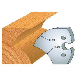 Leman Jeu de 2 fers profilés acier Ht.50 mm N°209 Leman Kobleo