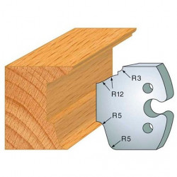 Leman Jeu de 2 fers profilés acier Ht.50 mm N°217 Leman Kobleo