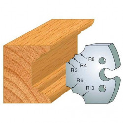 Leman Jeu de 2 fers profilés acier Ht.50 mm N°220 Leman Kobleo