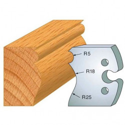 Leman Jeu de 2 fers profilés acier Ht.50 mm N°222 Leman Kobleo