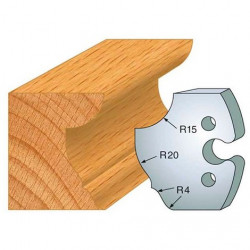 Leman Jeu de 2 fers profilés acier Ht.50 mm N°223 Leman Kobleo